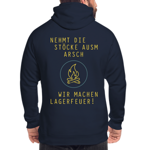 Hoodie "Lagerfeuer" - Premiumqualität Unisex - Navy