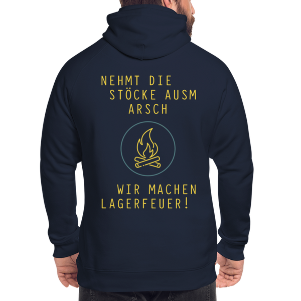 Hoodie "Lagerfeuer" - Premiumqualität Unisex - Navy